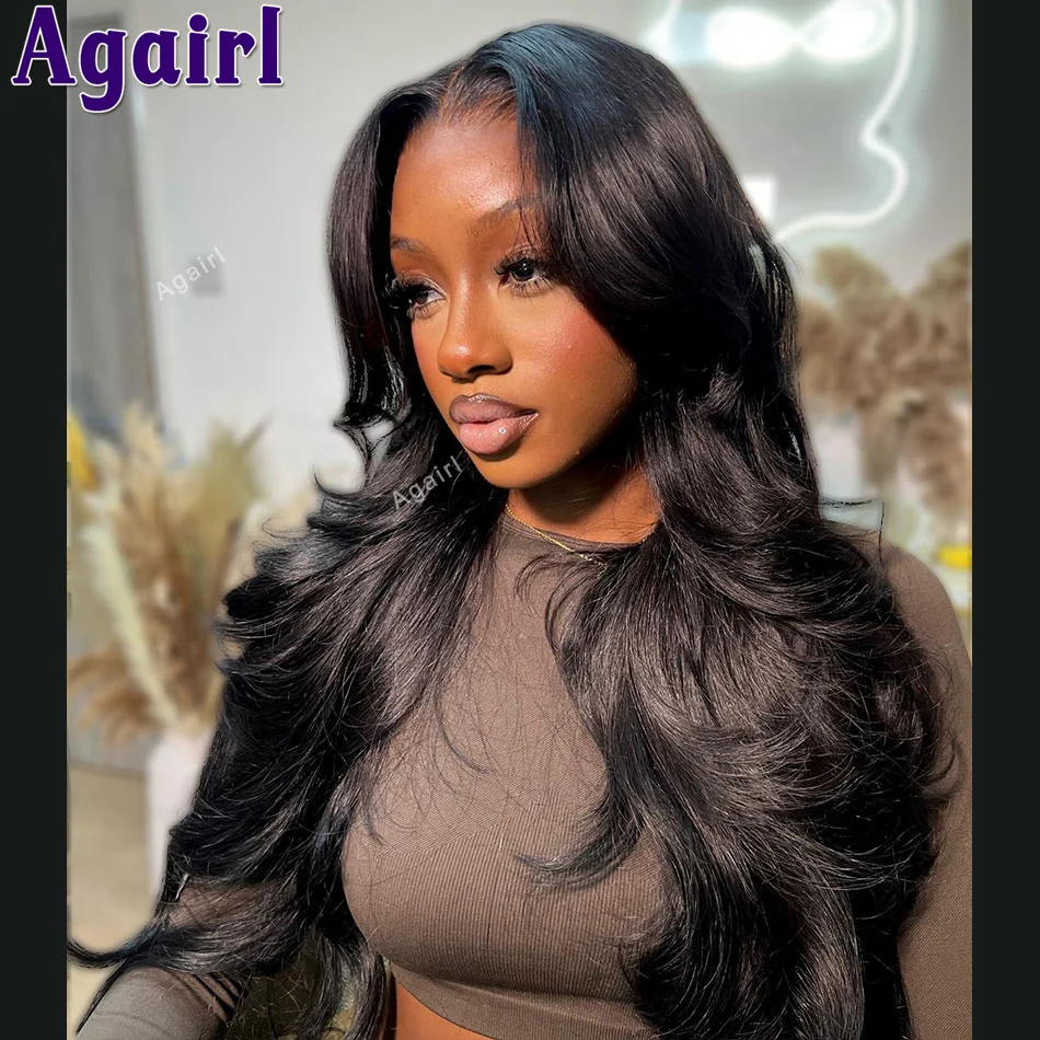 Ash Brown Lace Frontal Perucas para Mulheres Negras, Cabelo Humano, Fechamento de Renda, Body Wave, Transparente, Destaque Pronto, 6x4, 13X6, 13X4