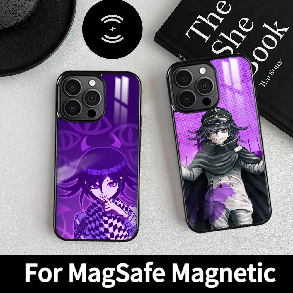 Danganronpa Kokichi Ouma Funda de teléfono MagSafe magnética para iPhone 16 15 14 13 12 11 Pro Plus Max Mini Funda de cargador inalámbrico