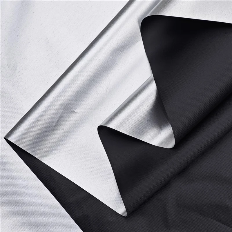 UV-Blocking Black Silver-Coated Laboratory Fabric Sun-Shading Heat Insulation Opaque for Curtain Sewing Accessories Wholesale
