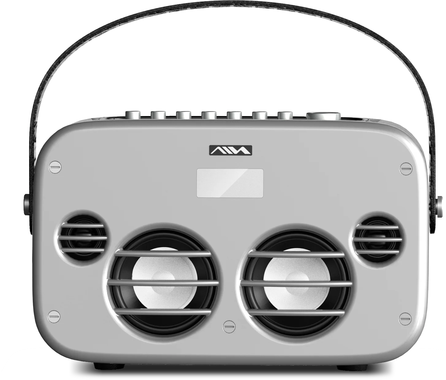 

Portable Outdoor ABS 100W Power Camping Wireless Battery Speaker Silver Color RV Speaker With Microphone For Camper