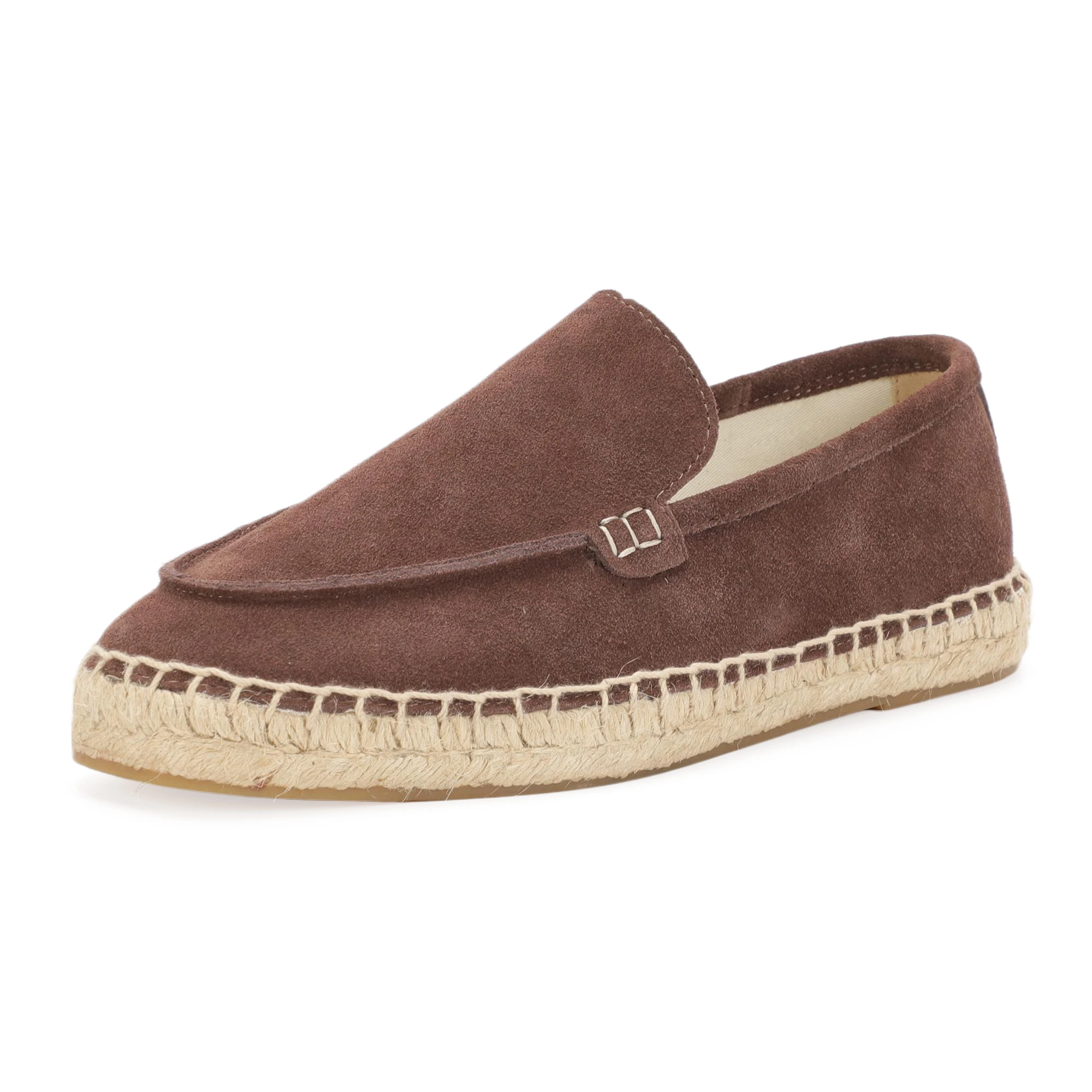 2026 New Trendy Brand Genuine Leather Suede Loafers Men's Summer Breathable Slip-On Fisherman Shoes Lazy Person Footwear