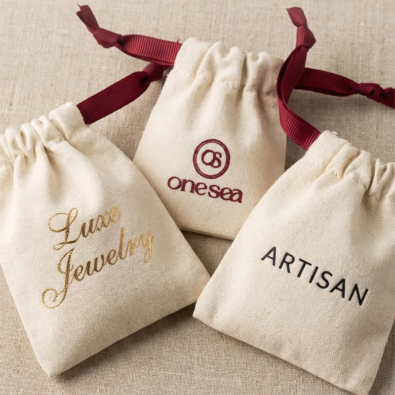 natural cotton gift bag