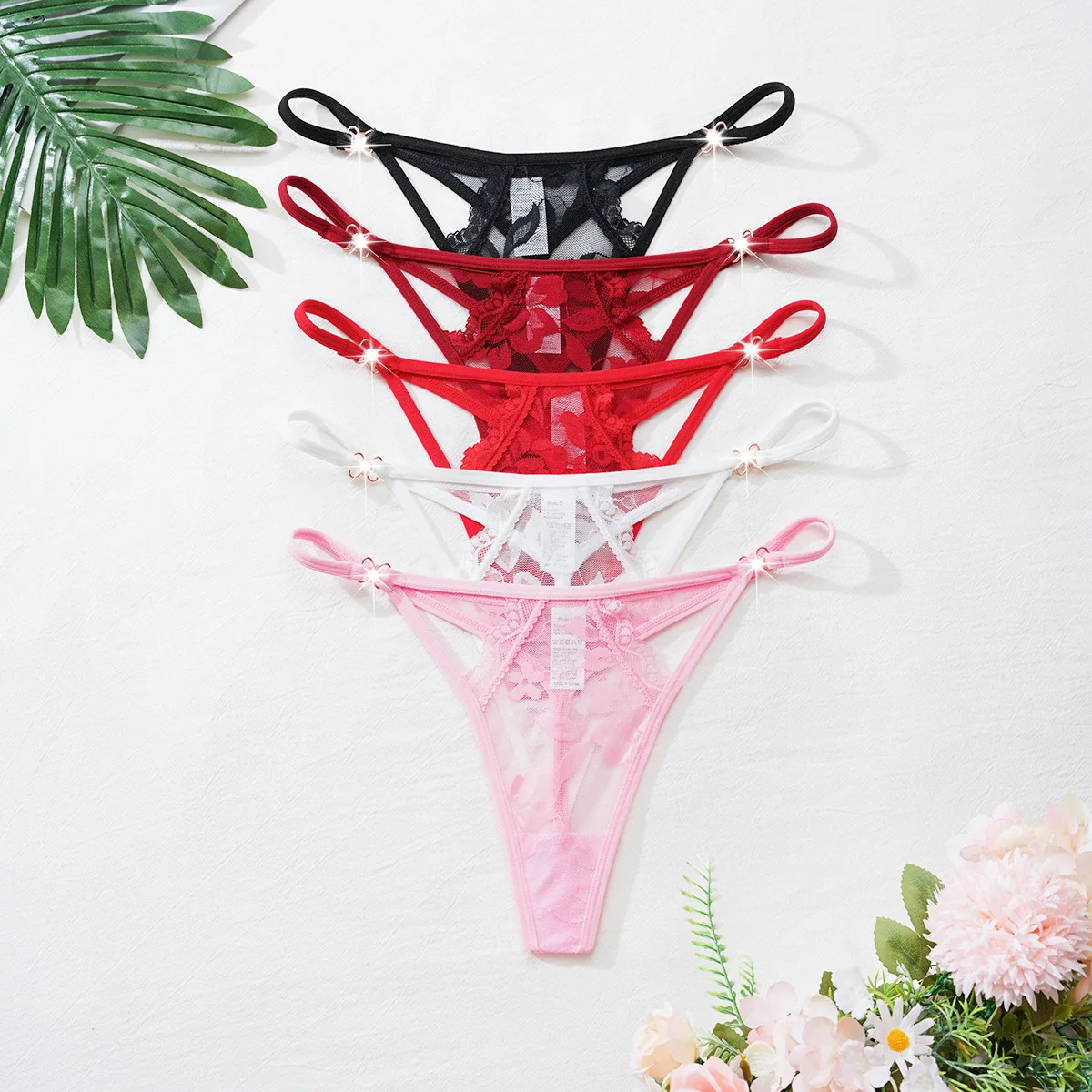 

5 шт./компл., разноцветные сексуальные женские стринги с низкой талией, нижнее белье, элегантное сексуальное женское белье, удобные мягкие трусики, полые женские стринги