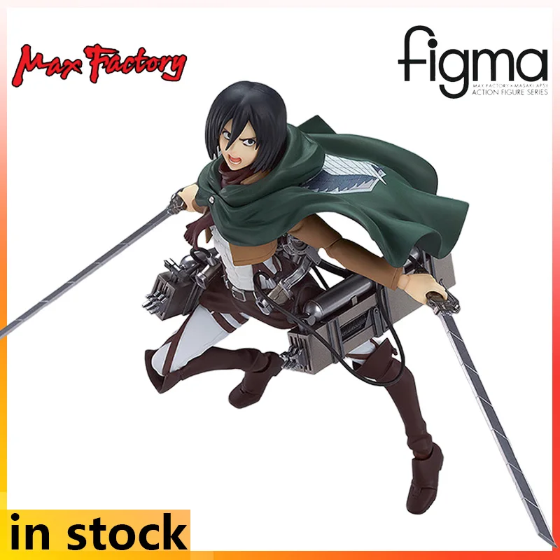 

Max Factory Osoriginal Figma Attack on Giant 203 Mikasa Ackerman Anime Action Figure Model Toys Movable Model Gifts for Boys