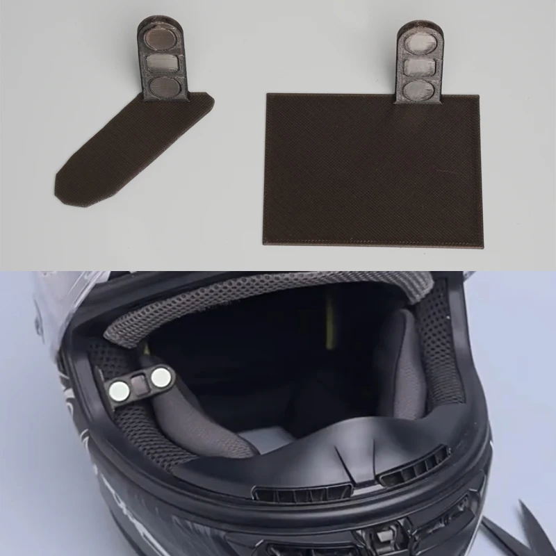 1PCS Helmet Built-in Magnetic Bracket with Trimmable Panel Horizontal Fixing Mount Cycling Accessories for Insta360 Go Ultra