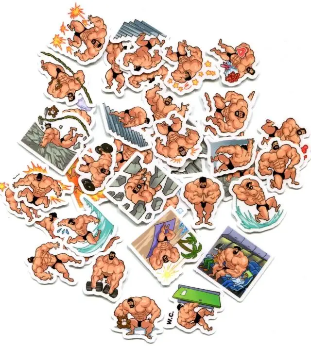 40pcs Muscleman DIY Sticker  Z 415