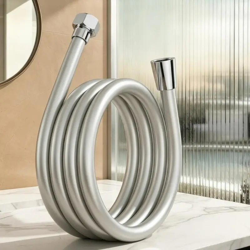 Reinforced PVC Shower Hose 5-Layer Anti-Kink Anti-Twist Flexible Durable Tube for Bathroom RV Shower Replacement