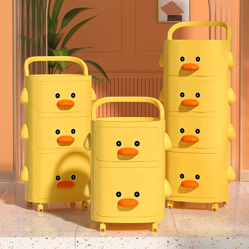 กําหนดเอง. [รวบรวมคน 19k] ตู้เก็บของเป็ดน้อยสีเหลืองสไตล์ลิ้นชักการ์ตูนออแกไนเซอร์ขนมหนังสือการจัดเก็บมือถือบ่อ