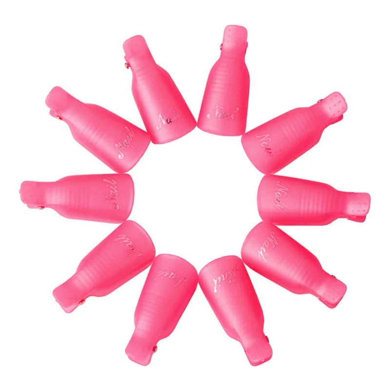 10 Pcs Nail Remover Clips - Nail Soak Off Clips & Gel Polish Remover