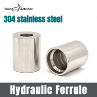 304 stainless steel high pressure hose fittings sleeve hydraulic tubing Teflon lining one layer, two layers and four layers00210