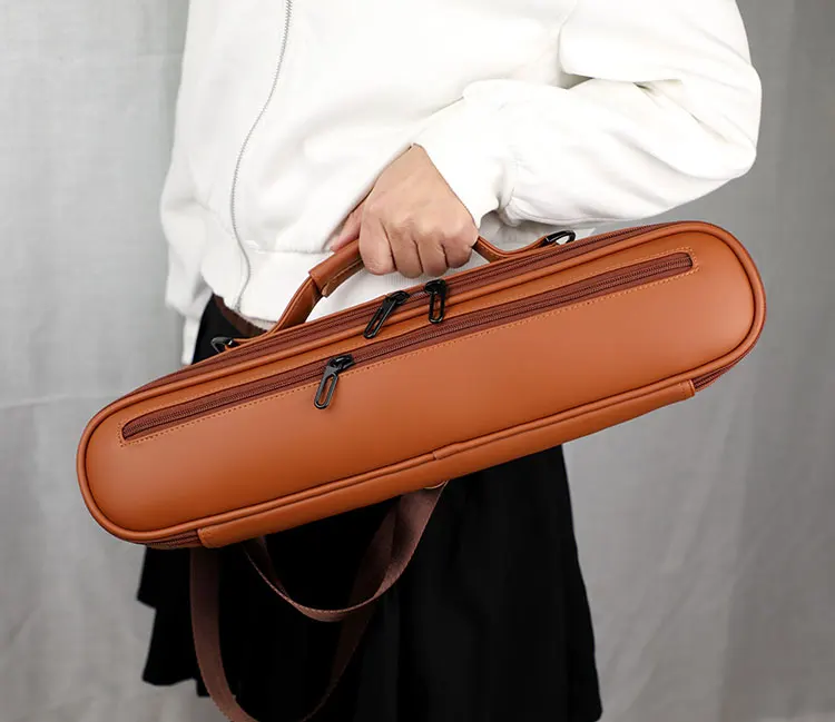 Drop-Resistant and Pressure-Resistant Instrument Accessories Instrument Storage Case Compatible  16/17 Holes Luxury Flute Bag