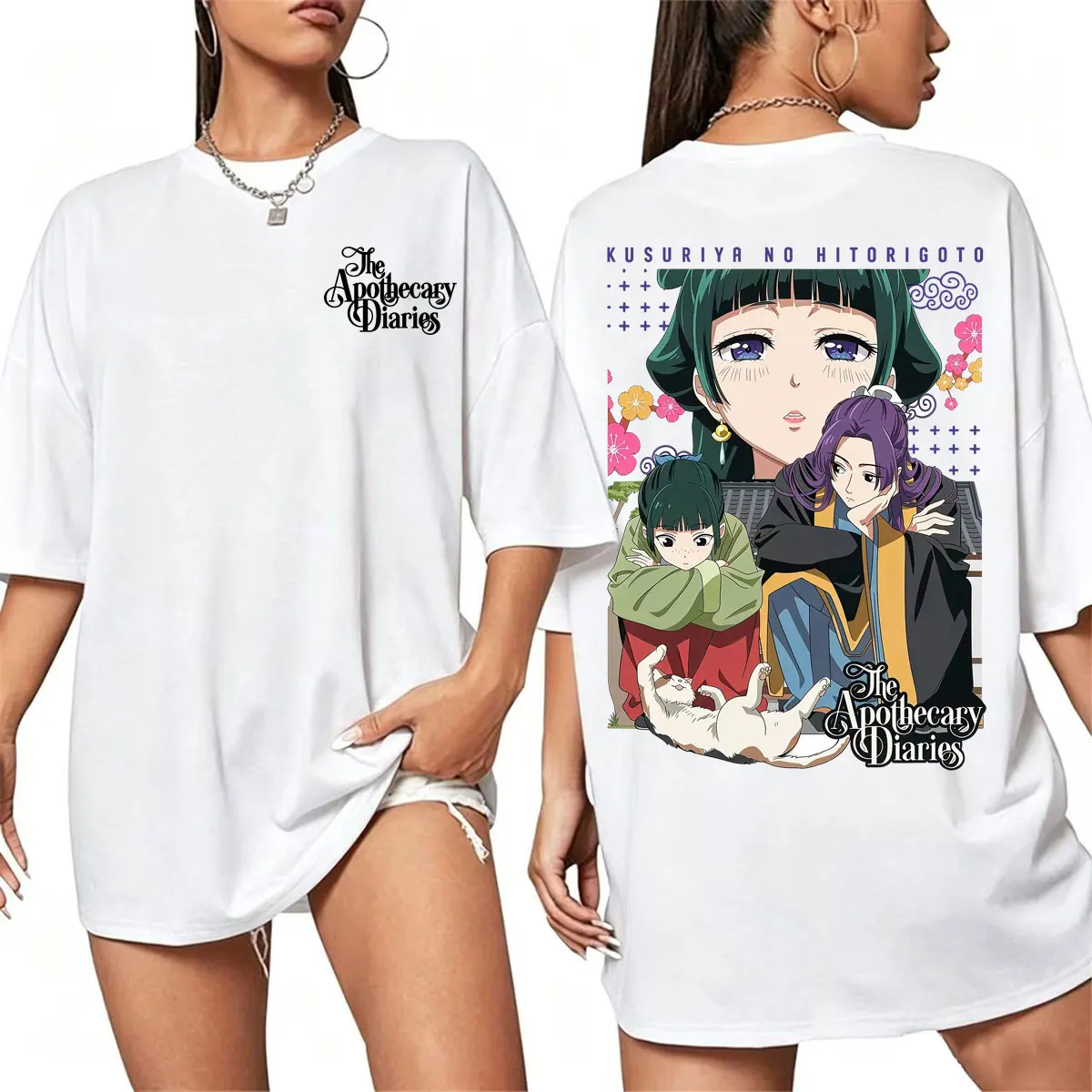 The Apothecary Diaries Manga T-shirt Maomao Jinshi Kusuriya No Hitorigoto Anime Tee Shirt Men Women Fashion Cute Vintage T Shirt