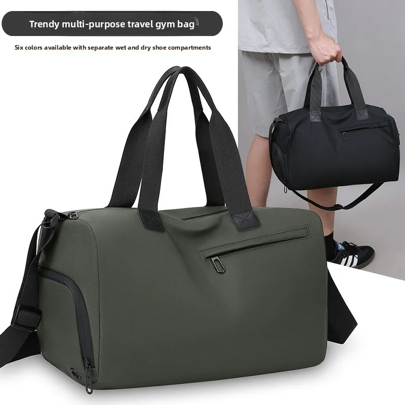 Separação seca e molhada esportes fitness mochila de viagem unissex viagem prepúcio filme saco de viagem