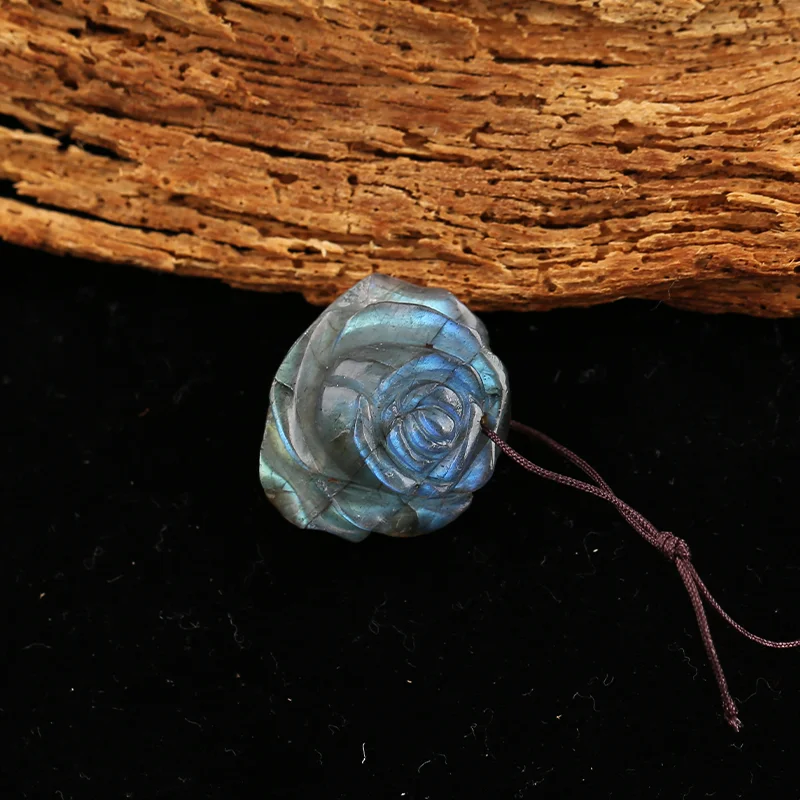 

B&F Handmade Labradorite Pendants, Genuine Natural stones beads, Unique Stones for jewelry & DIY Earring Beads