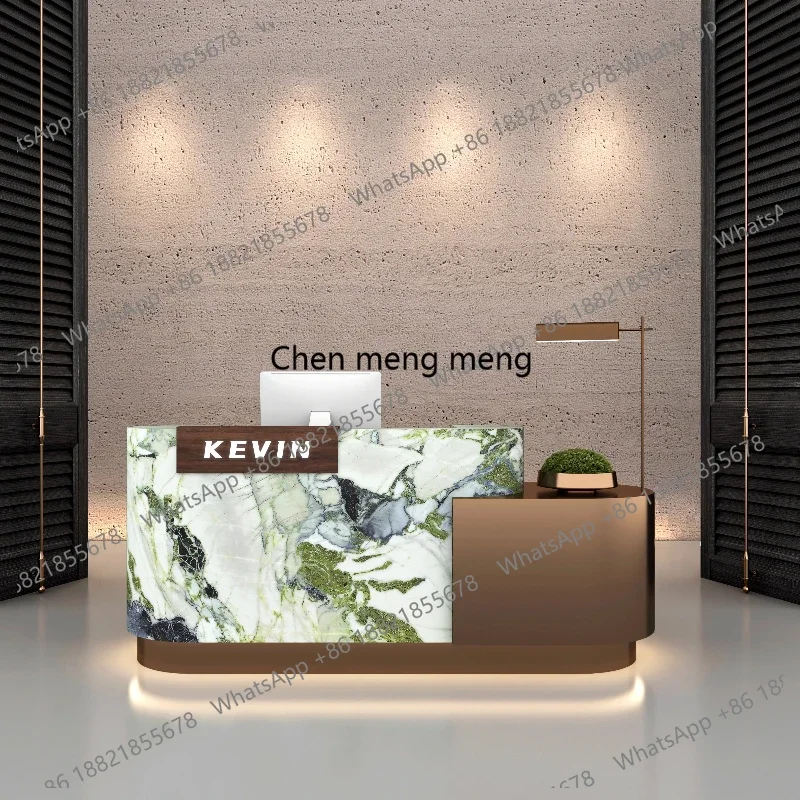 AB03Reception Desks Contemporary Tresen Rezeption Office Furniture Designer Cashier Modern Restaurant Retail Store Reception Des