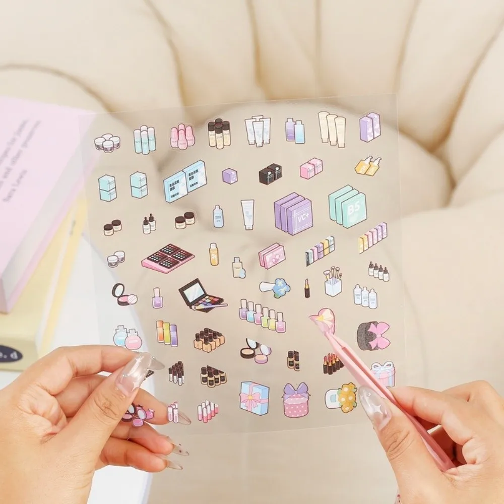 New Cute Style 3D Landscape Sticker PET Material Die Cut DIY Sticker Multiple Scene Collection Box Sticker Gift For Kid
