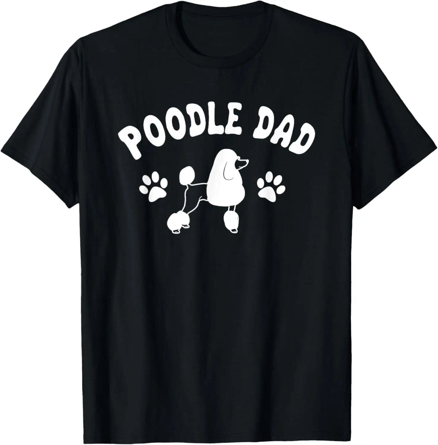 Poodle Dad Dog Owner Breeders Water Retriever Father's Day Men Women Kids T-Shirt 100% Cotton Trendy Y2K Short-Sleeve Tee-Soft,