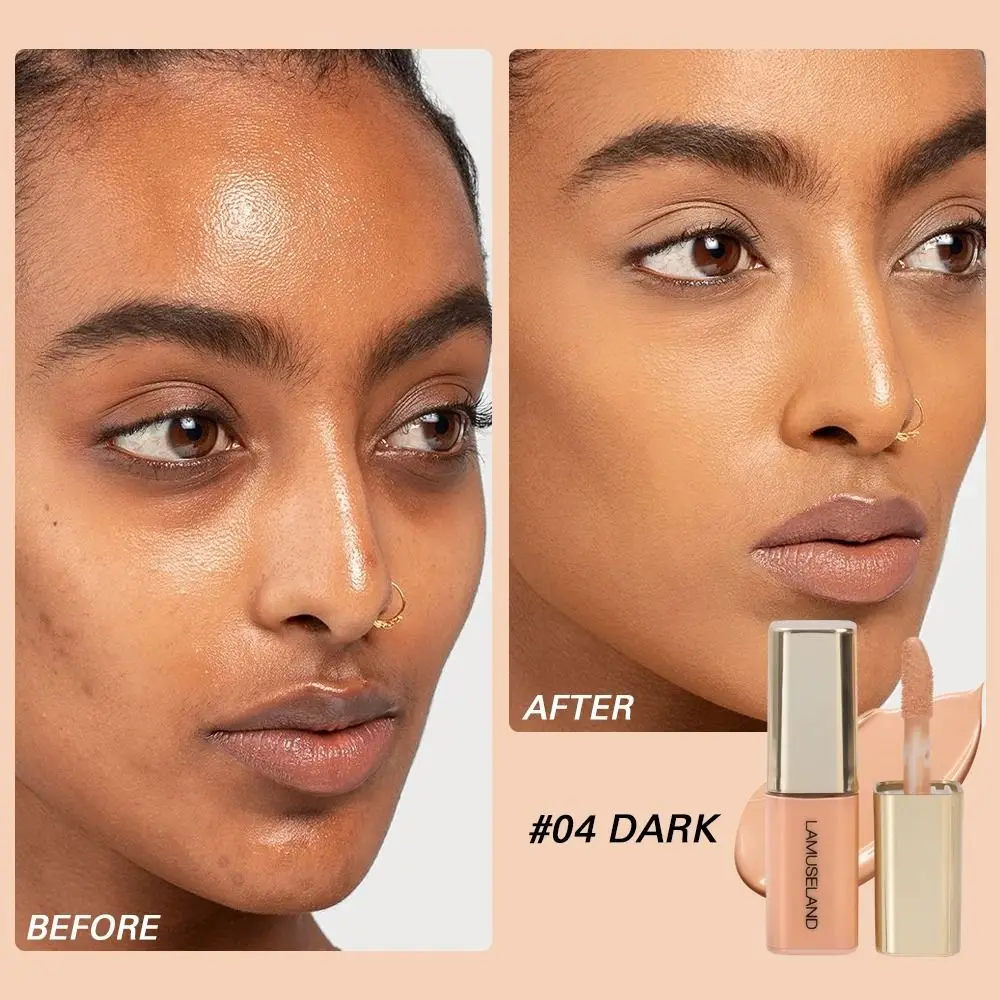 4 ألوان خافي عيوب سائل مرطب للتحكم في الزيوت مسام غير مرئية كريم أساس للهالات السوداء 3.5 جرام مستحضرات تجميل للوجه
