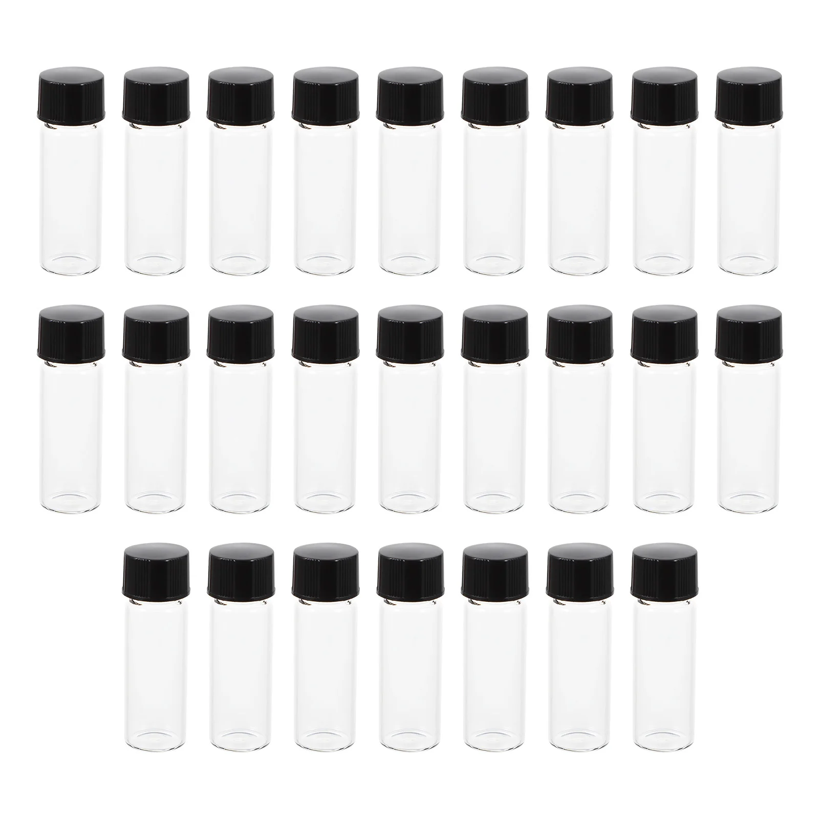 25 قطعة زجاجات عينة من الزجاج قوارير شفافة قابلة لإعادة الملء 4 مللي تخزين محكم للزيوت الأساسية مستحضرات التجميل زجاجات عينة زجاجية للسفر #2