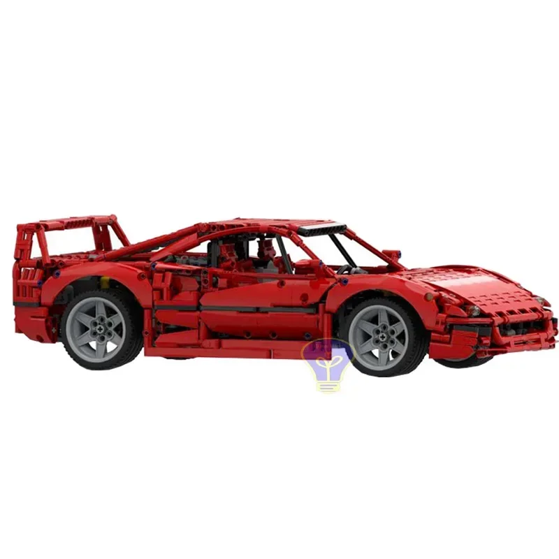 NEW 1590PCS 1:10 RC Working V8 engine supercar model buiding kit block self-locking bricks toy birthday christmas gift