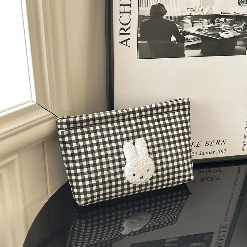 New Miffy Cute Kawaii High-Value Gift Makeup Bag Two-Dimensional Cartoon Creative Student Large Capacity Stationery Storage Bag