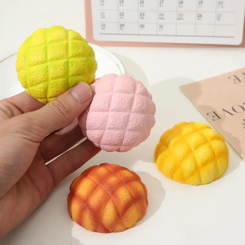 Cute Slow Rising Pineapple Bun Stress Relief Squeeze Fidget Toy Decompression Anxiety Relief For Adults Gift