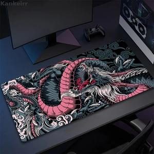 ドラゴン80x30 xxlロックエッジマウスパッドラージゲーミングマウスパッドコンピューターキーボードマットマウスマットビーストデスクパッドギフトマウスパッド用 10ベストセールスMousePad 80x30 -№2