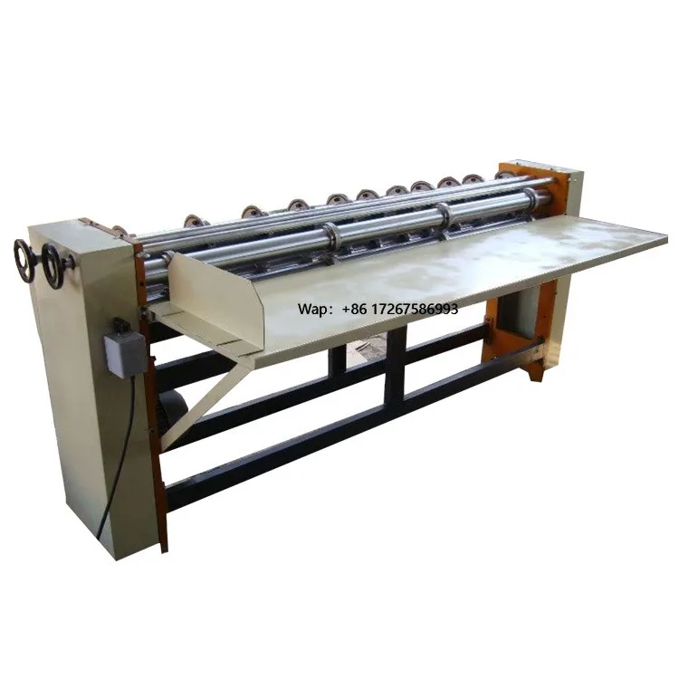 Four-bar rotary cutting indentation slitting scoring plate cutting machine for corrugated paper