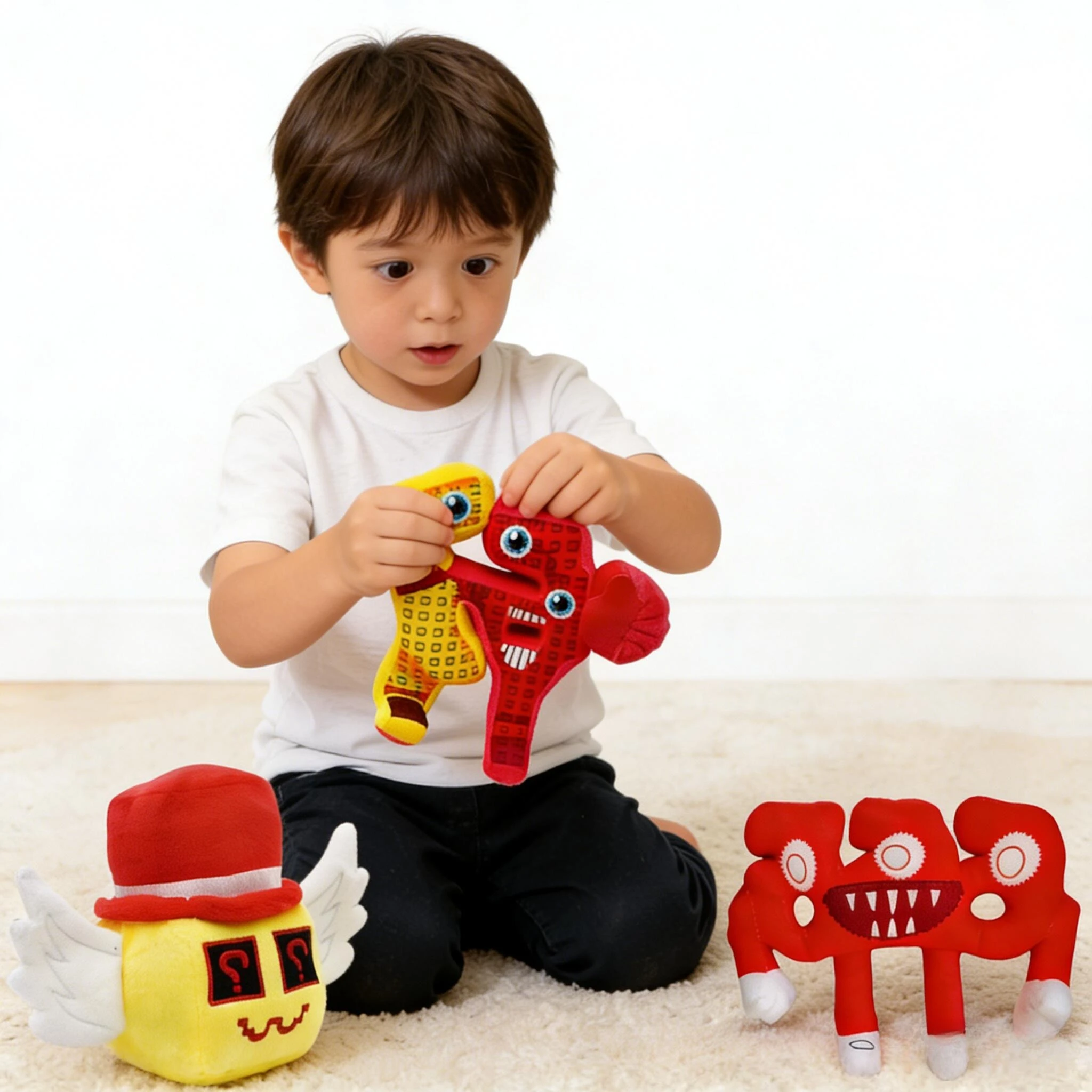 @A 뉴 스틸 어 브레인로트 블루 No. 67 플러시 토이 귀여운 하우스 인형 게임 주변 블루 No. 어린이 생일 선물용 장난감 67개