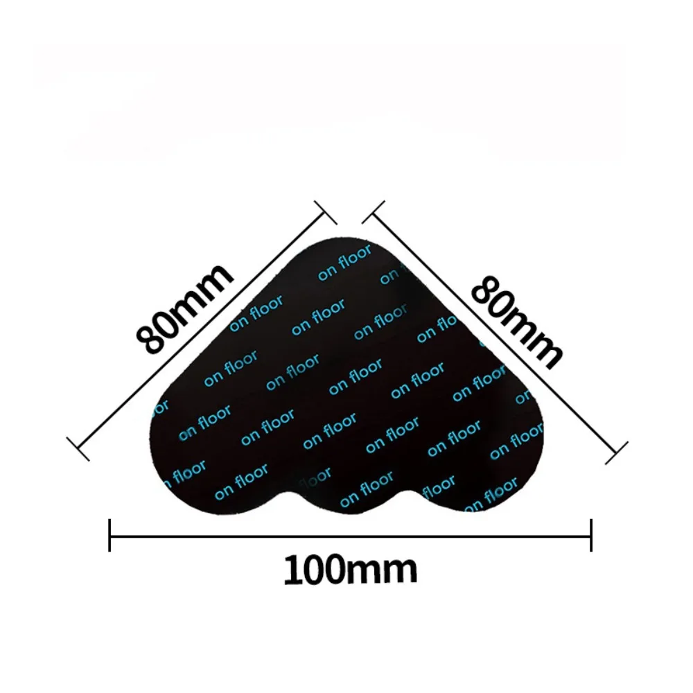 4Pcs Strong Adhesive Non-slip Carpet Stickers Reusable Traceless Self Adhesive Rug Stickers Multifunctional PU Mat Fastener