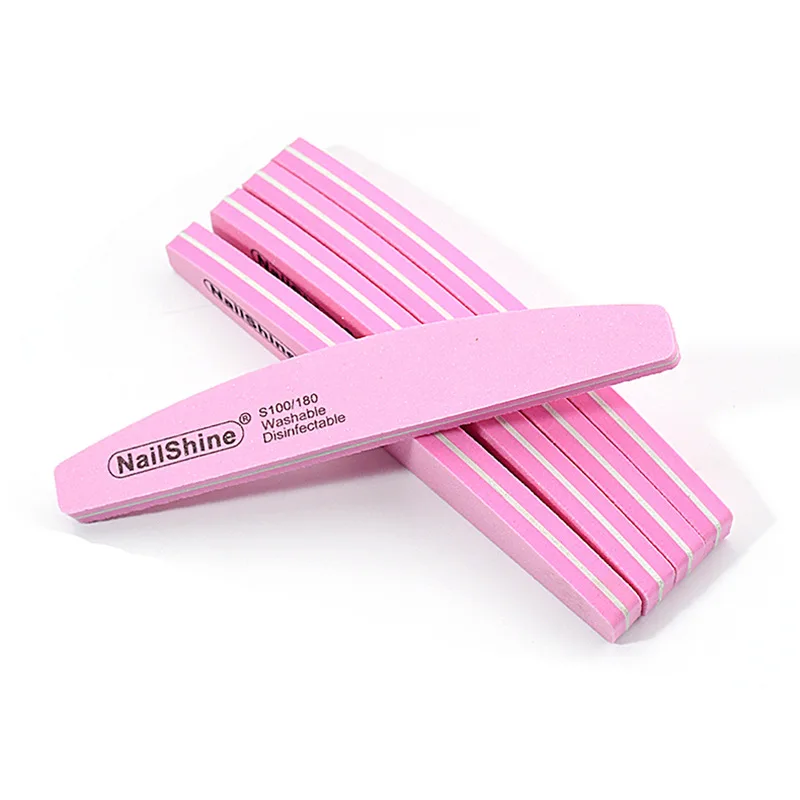 2/10PCS Professional Double-sided Nail File Block Colorful Sponge Nail Polish Buffing Sanding Buffer Strip Polishing Pedicure