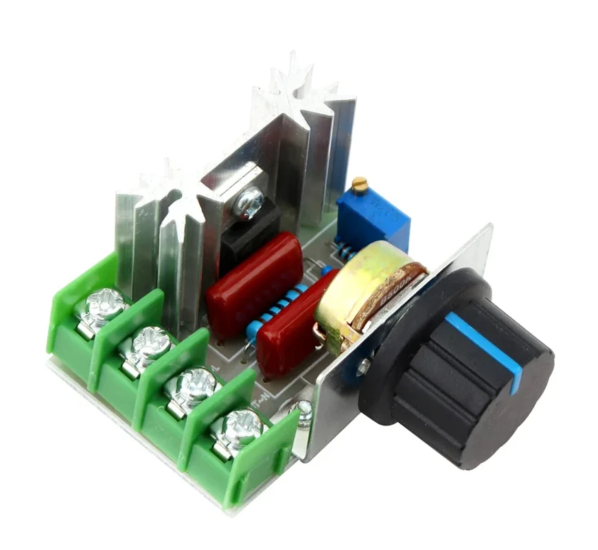2000W Motor Speed Controller SCR Voltage Regulator Step-down Temperature Thermostat Controller 220V Dimmer Electronic Regulator