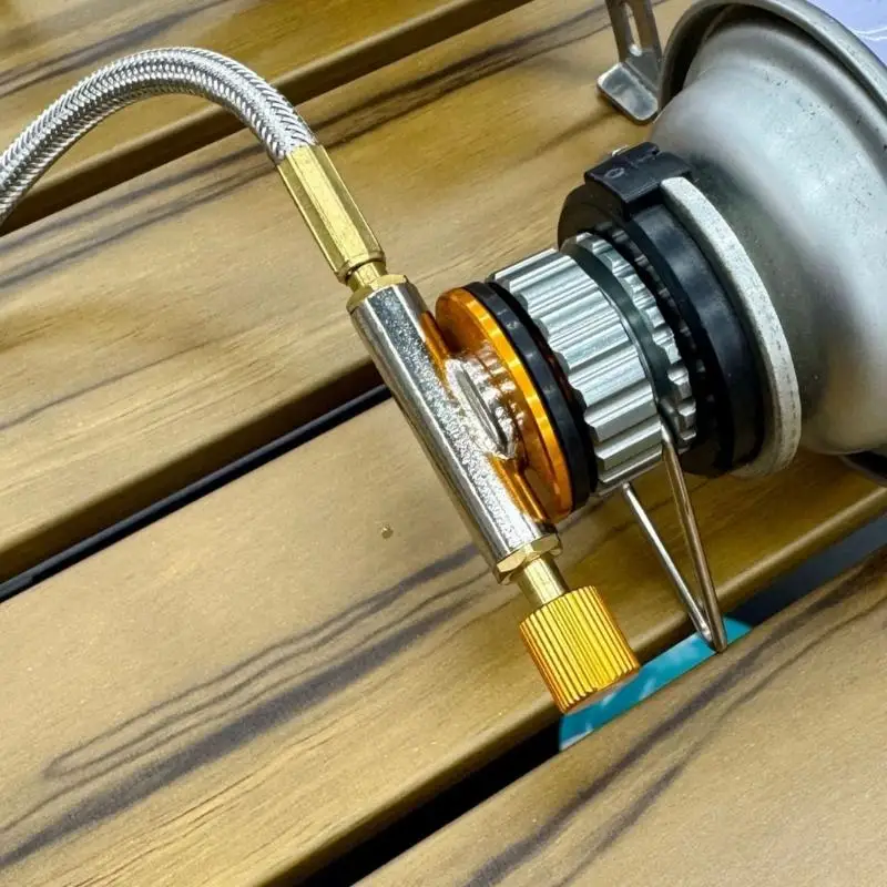 U2JB Multiple Fuels Camping Adapter for Support Flat and Threaded Gas Canisters