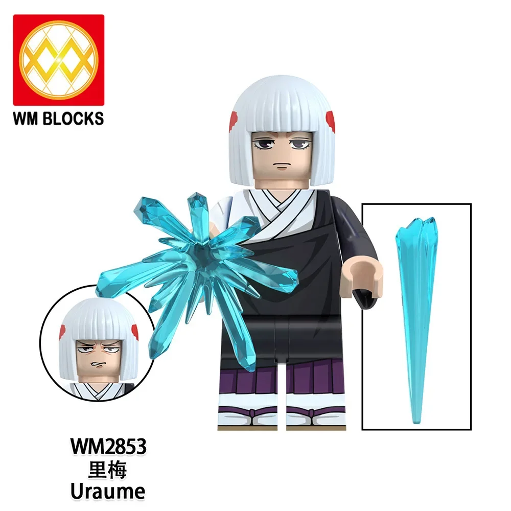 Cartoon Anime Jujutsu Kaisen Gojo Satoru Itadori Yuji Fushiguro Megumi Okkostu Yuta Bausteine Mini-Figuren Kinderspielzeug Schreibtisch-Deko – Detail 4