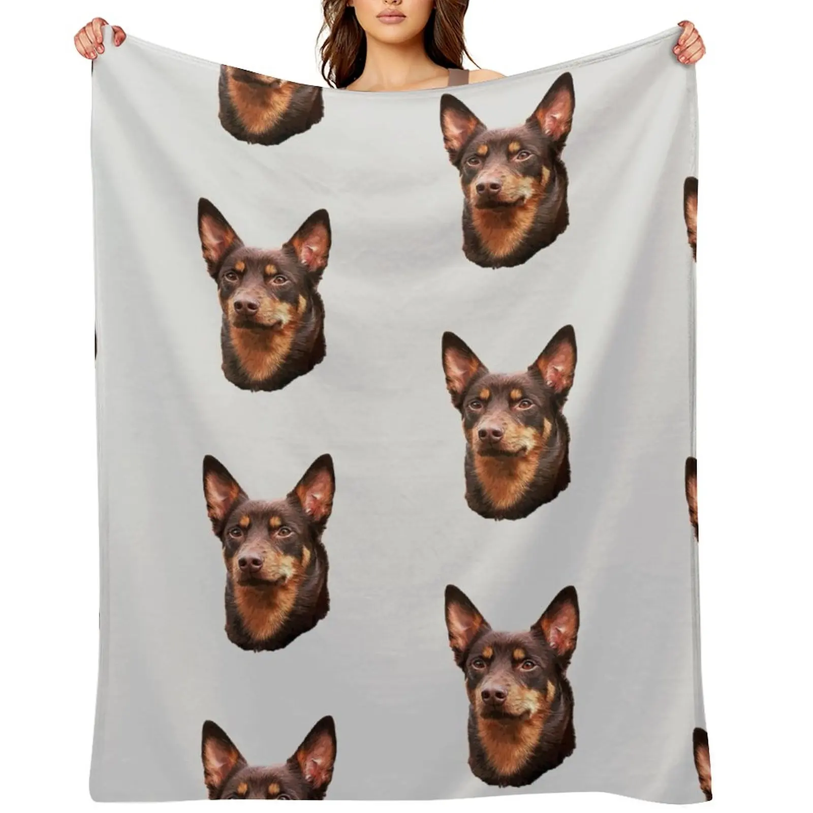 Kelpie - Australian Kelpie Throw Blanket Moving Fashion Sofas cosplay anime Thins Polar Hair Blankets