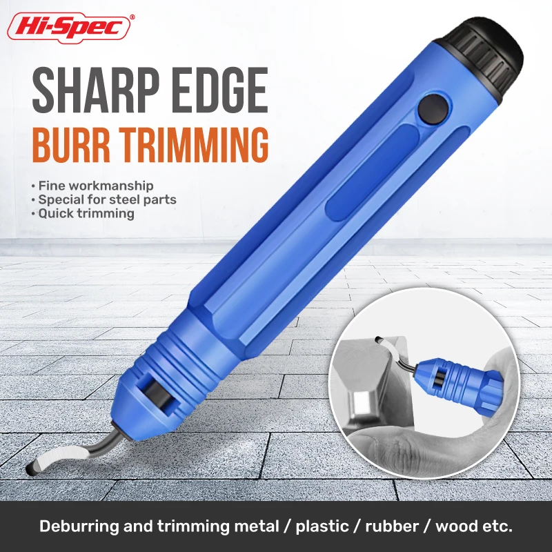 Hi-Spec Burr Edge Cutter Deburring Tool with Cutter Handle Burr Trimming Knife For Copper Aluminum Steel Plastic Wood Hand Tool