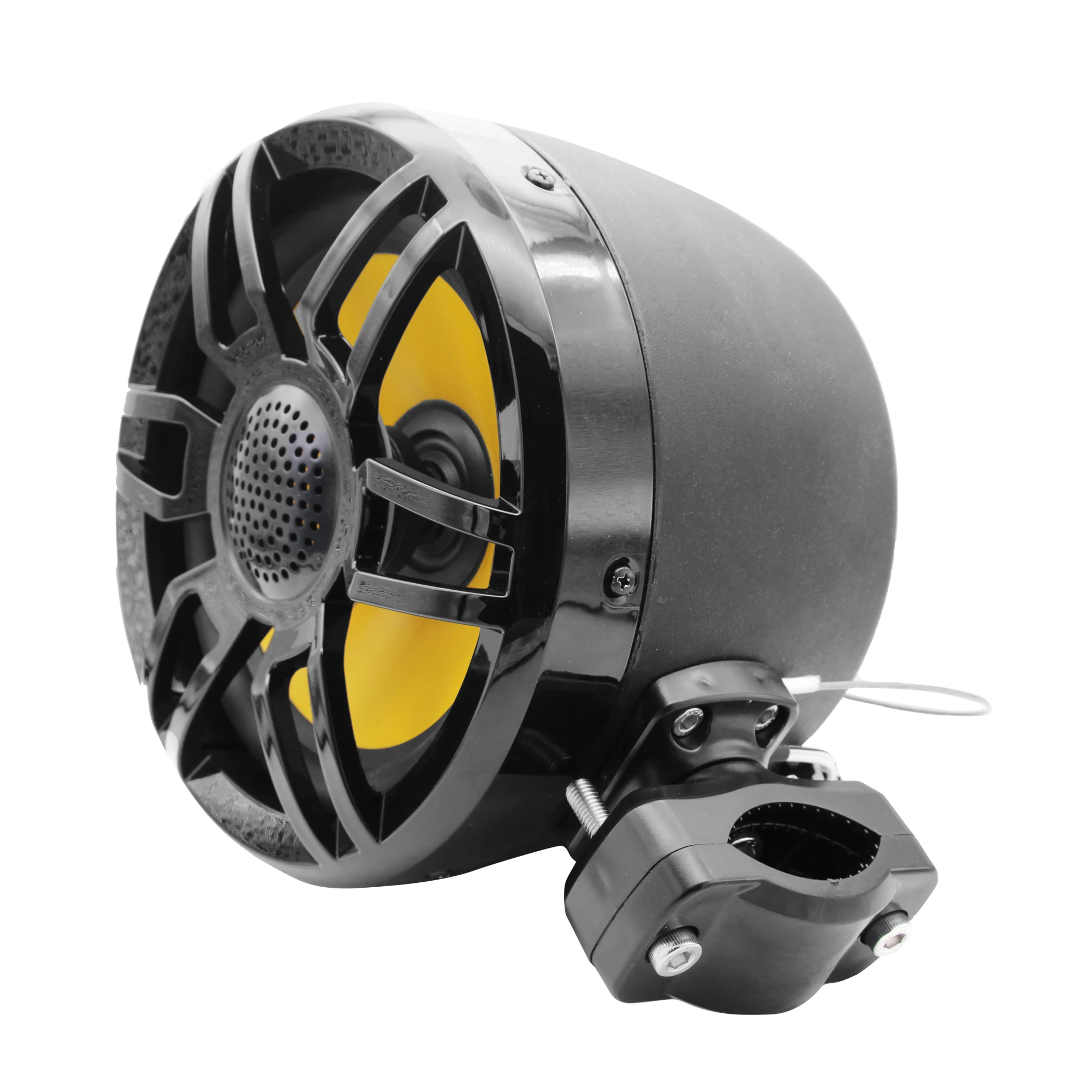 Głośniki wieżowe wodoodporne STLF 8'' do zastosowań morskich, akcesoria do łodzi, H-G6208 czarne, IP66, do wakeboardu, ATV, UTV, skuterów wodnych