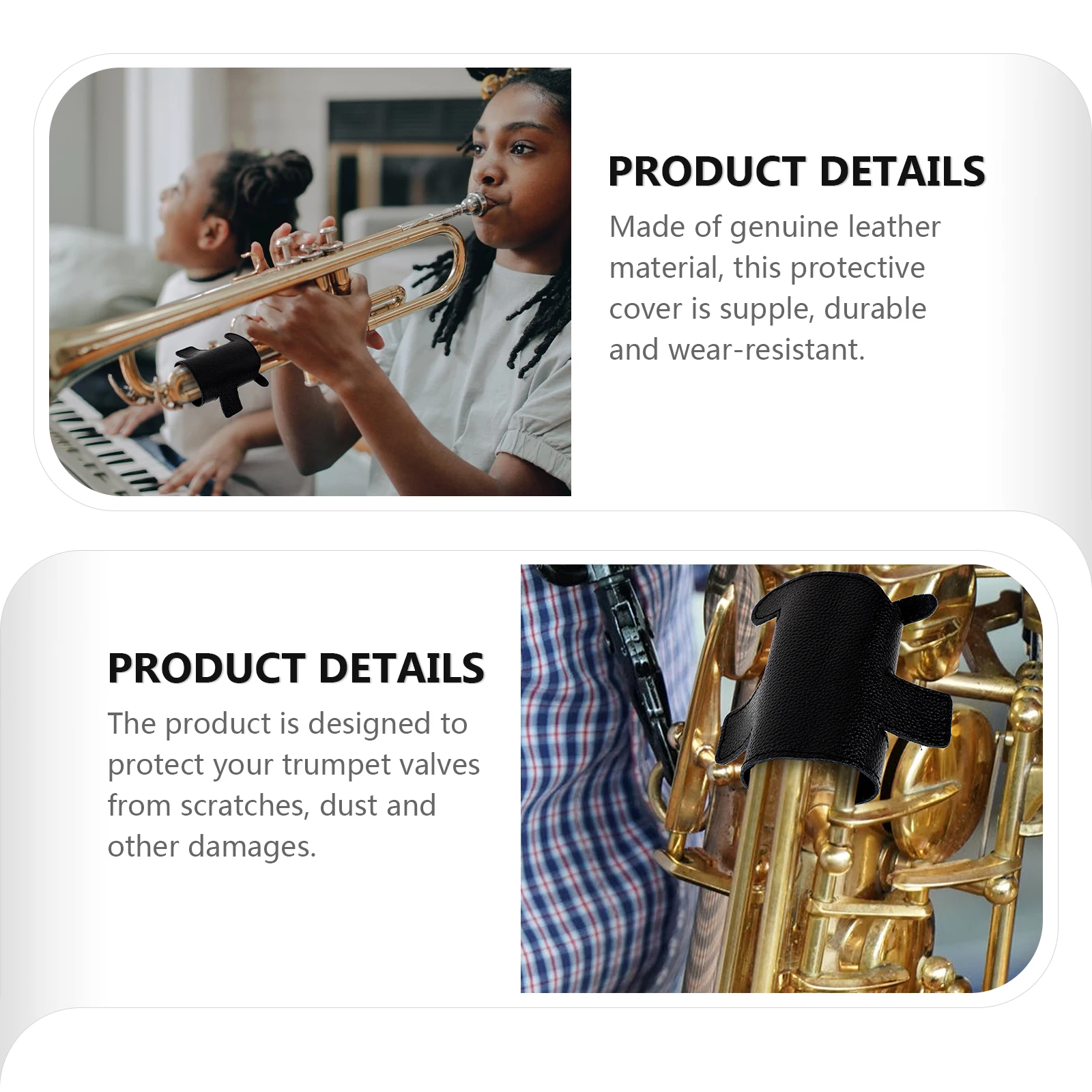 

Small Hand Guard Pad Trumpet Accessories Valve Caps Valves Cover Protective Sleeve for