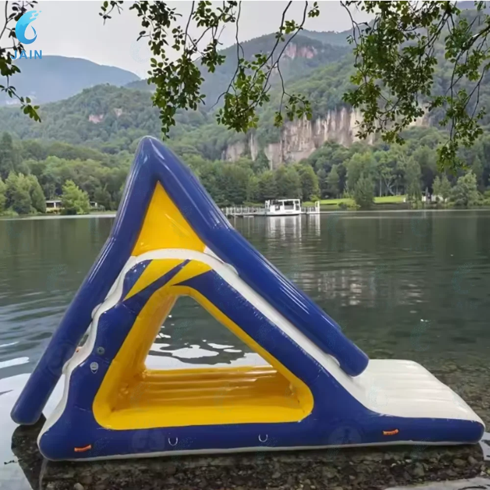 

Small Inflatable Water Slide with Climbing Wall Floating Pool Slide Inflatable Toy for Kids' Water Party