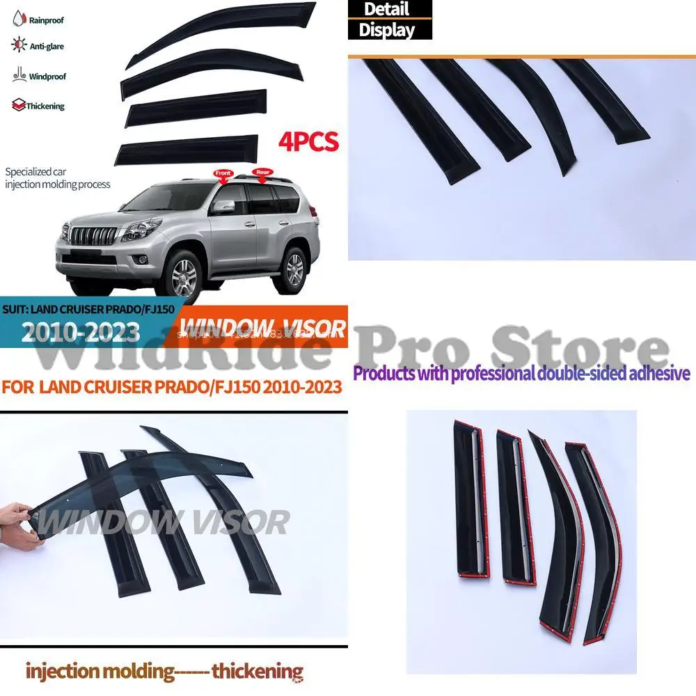

1 set For Toyota Land Cruiser Prado fj150 Window Visors Rain Deflectors