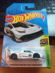 HOT WHEELS 1:64 LAMBORGHINI huracan lp 620-2 super trofeo Collection die cast alloy car model decoration gift