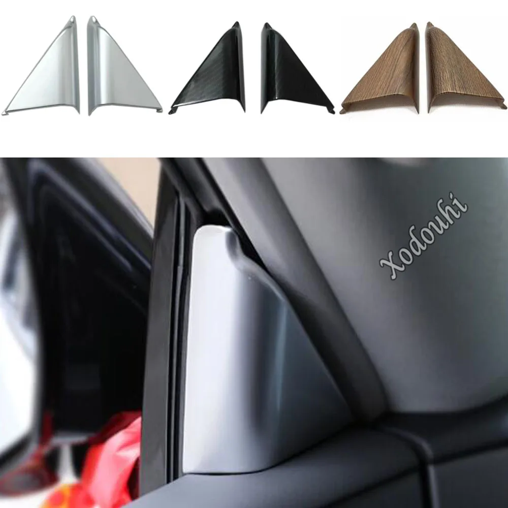 For Nissan Patrol 2017 2018 2019 2020 2021 Car Sticker Body Grain A Column Audio Speak Window Windshield Side Triangle Frame