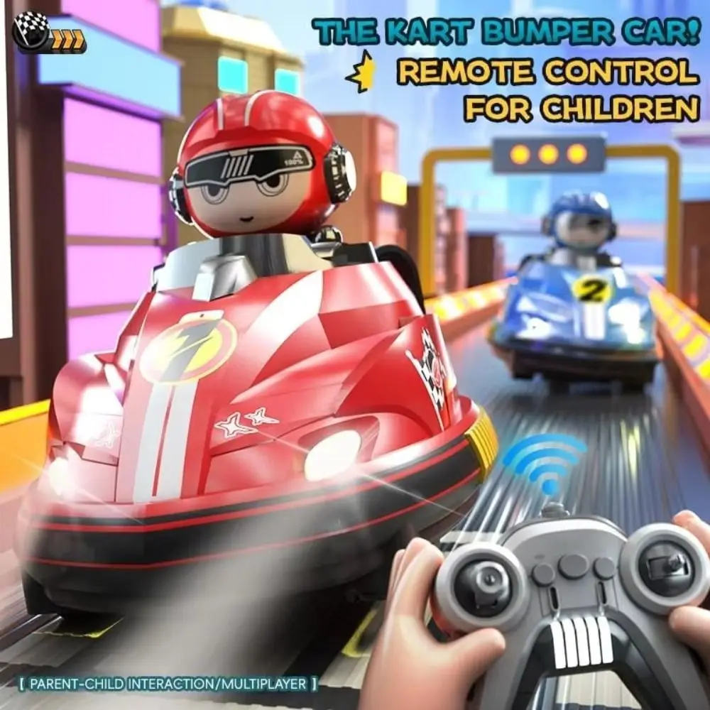 

2024 Parent-child Interaction RC Battle Bumper Car Toy Music Light Karting Toy Collision Two-man Battle Catapult Robot