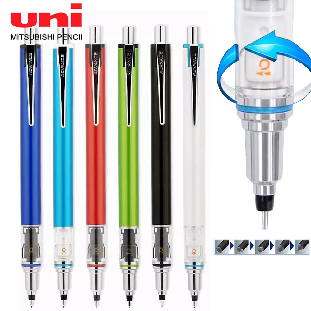 Japan UNI Mechanical Pencils  Automatic Rotation Drawing Special Pencil 0.5mm Drawing Pencil Kawaii School Supplies Stationery