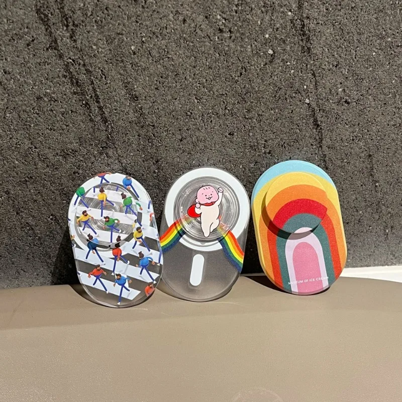 Pop Socket Cartoon Mobiele Telefoon Houder Airbag Opvouwbare Telescopische Schattige Persoonlijkheid Mobiele Telefoon Magnetische Zuighouder