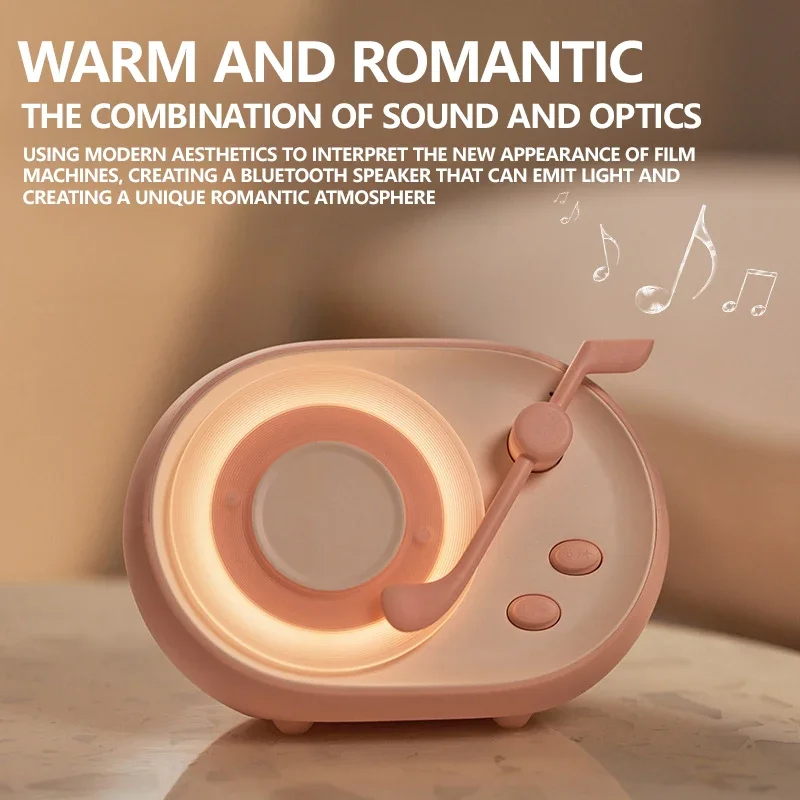 Flowing Bluetooth Speaker Atmosphere Light Portable Bedroom Bedhead Mini Night Light Sleep Light Bluetooth Audio Caixa De Som