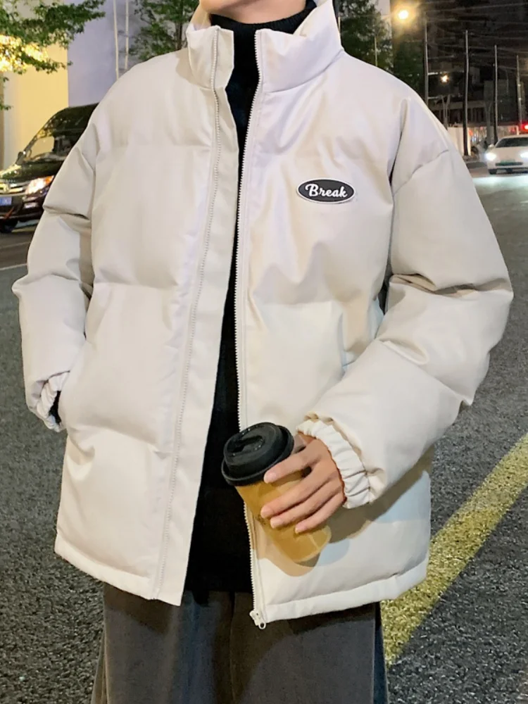 

Ретро-куртка в американском стиле из искусственной кожи и хлопка для мужчин, зимнее теплое хлопковое пальто, новинка 2024 года, молодежная стильная верхняя одежда Haome