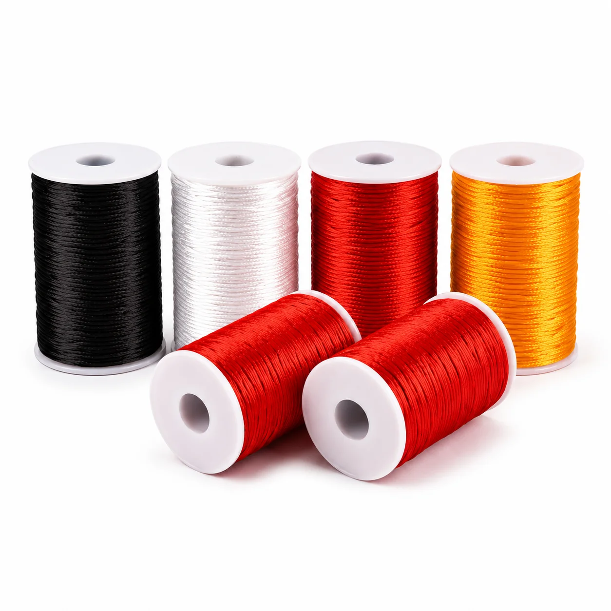 1,5/2/2,5/3MM Satin-Polyester Chinesisches Knotenseil 50/100m für DIY Armband Schmuckherstellung Zubehör – Detail 3
