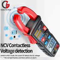 AT619 Digital Voice Broadcast Multimeter Professional AC Clamp Meter DC/AC Voltage Tester Hz Capacitance NCV Ohm Tester Tools