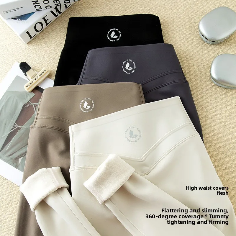 

Брюки для йоги Thiened Fce, женские длинные брюки с высокой талией, облегающие брюки из коровьей кожи с рисунком